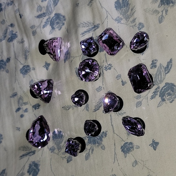 CROCS Accessories - Bundle of Set of 13 Gems Jewels Sparkly Pink